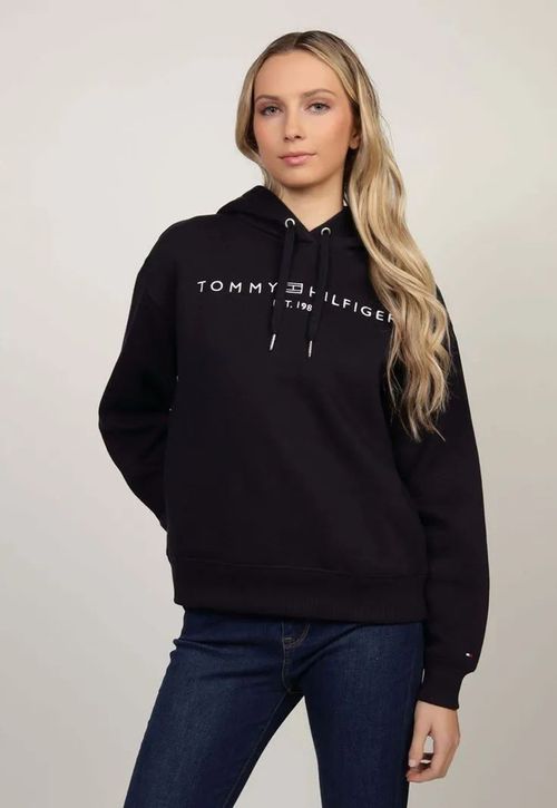 Polerón Hoodie Con Logo Bordado
