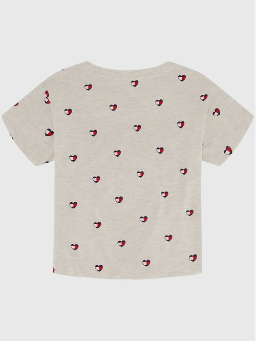 Polera De Niña Print De Corazones