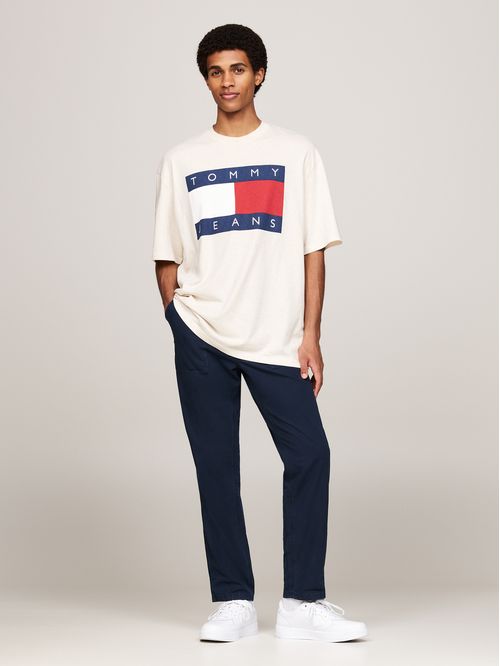 Polera Melange Flag Relaxed Fit