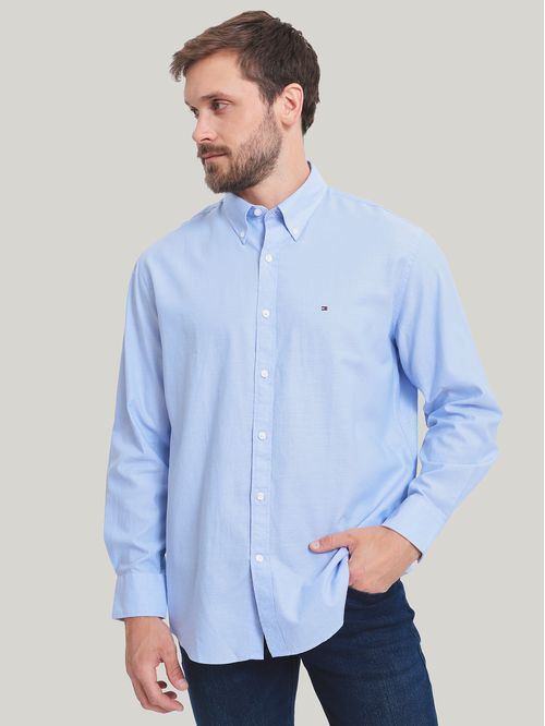 Camisa De Vestir Classic Con Logo