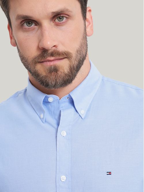 Camisa De Vestir Classic Con Logo