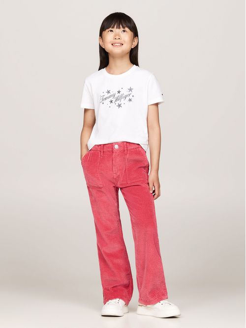 Polera De Niña Con Logo Script