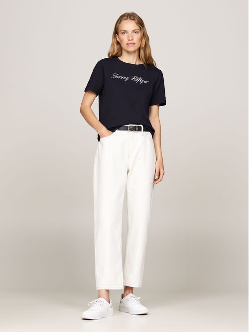 Polera Con Logo Script Regular Fit