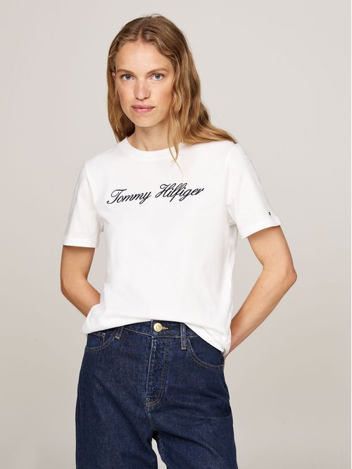Polera Con Logo Script Regular Fit
