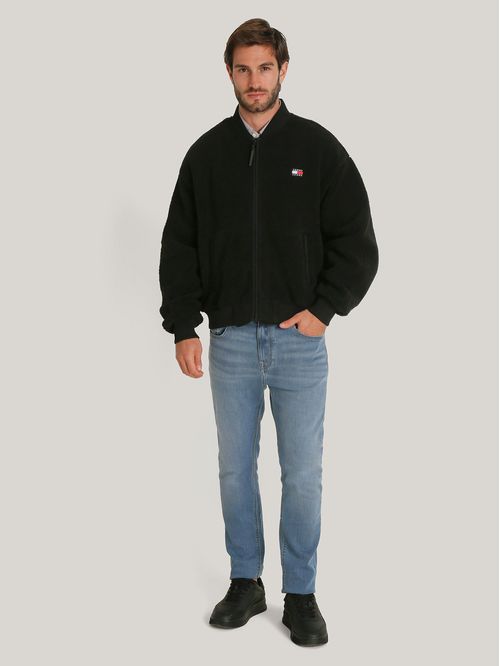 Polerón Estilo Bomber Con Logo