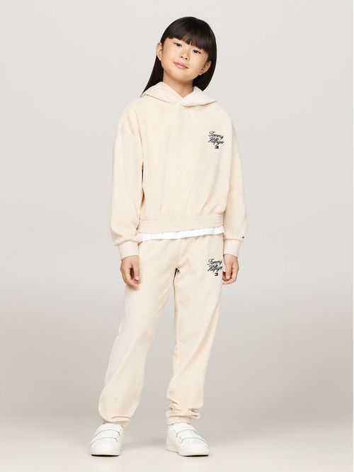 Joggers De Niña Con Logo Script