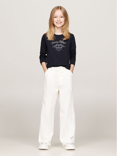 Polera De Niña Con Logo Gráfico
