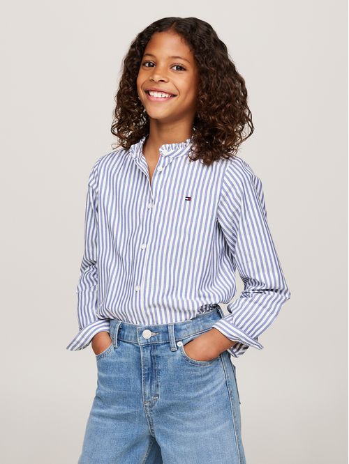 Blusa Con Cuello De Volantes