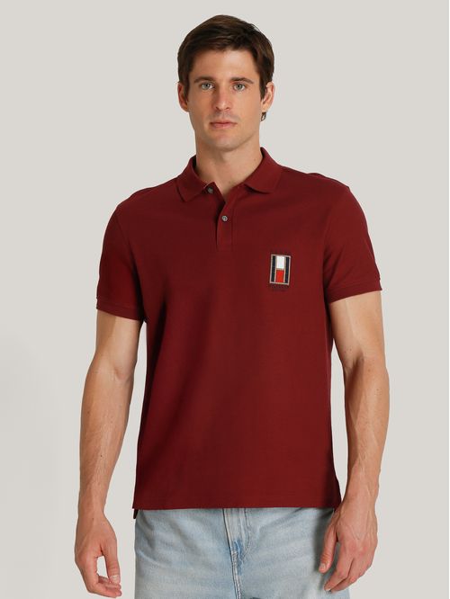 Polo De Corte Regular Con Logo Vertical