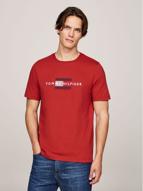 Polera Con Logo Flag Bordado