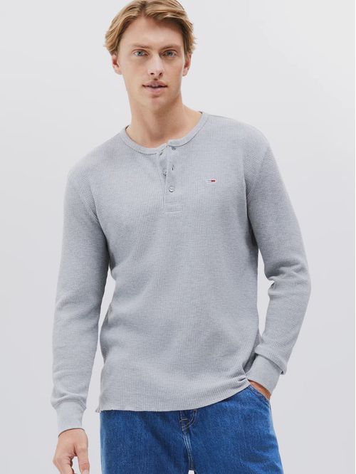 Polera De Cuello Henley Regular Fit