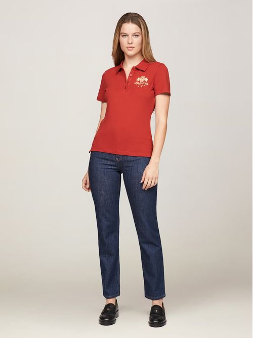 Polo Varsity Crest Slim Fit