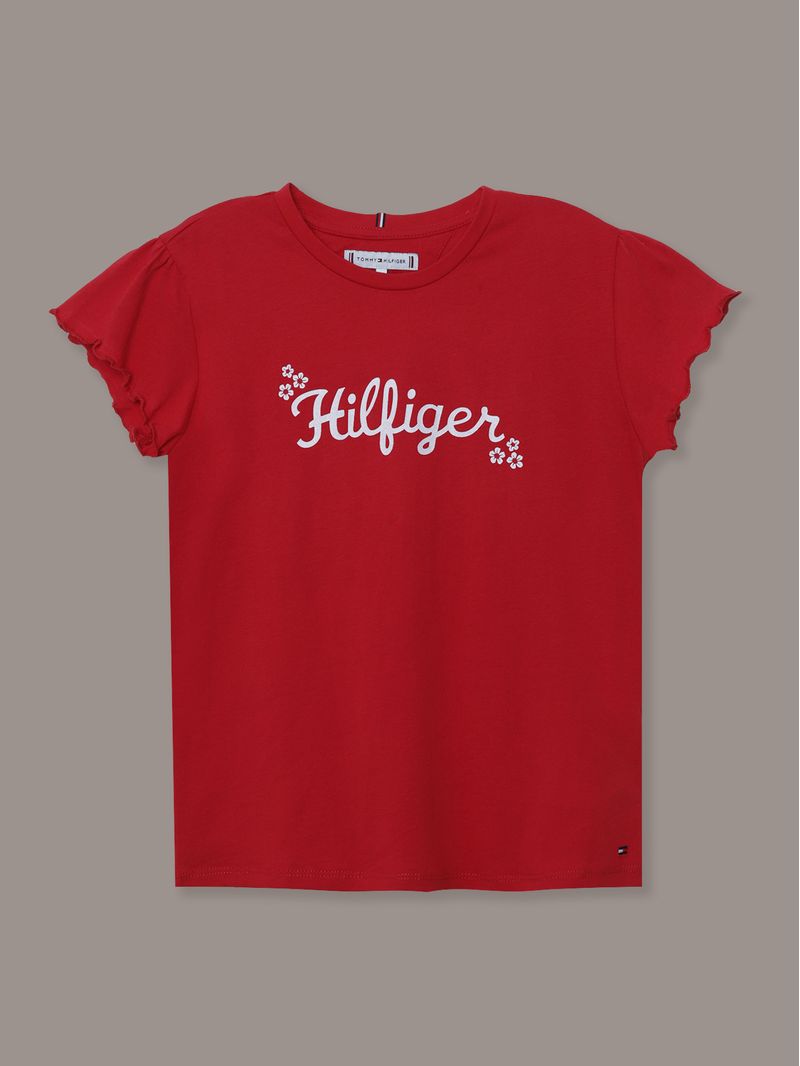 Polera-De-Niña-Con-Logo-Floral