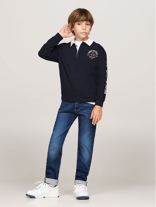 Jeans Rectos Desteñidos