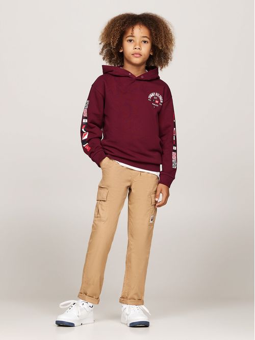 Pantalón Cargo De Algodón Con Logo