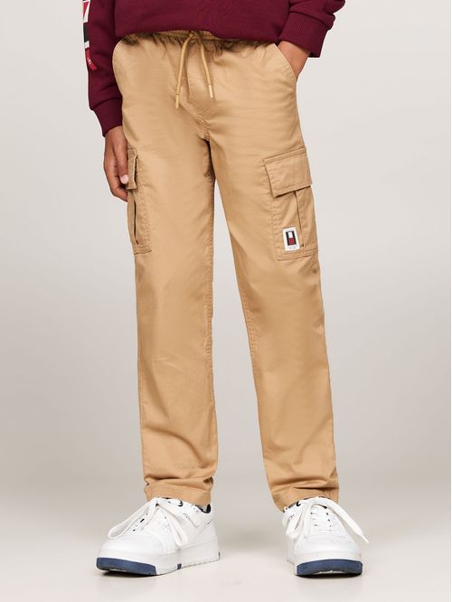 Pantalón Cargo De Algodón Con Logo