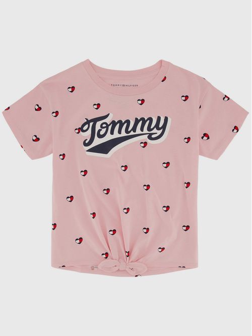 Polera De Niña Print De Corazones