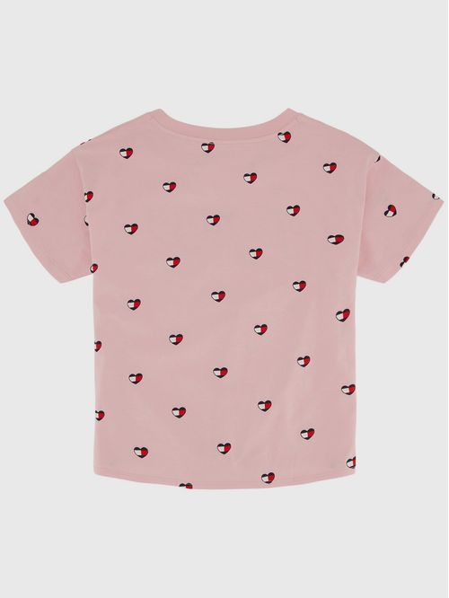 Polera De Niña Print De Corazones