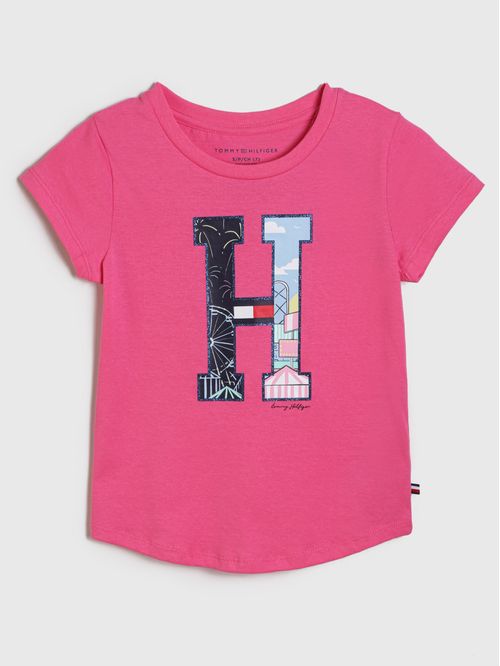 Polera De Niña Con Logo De Parches