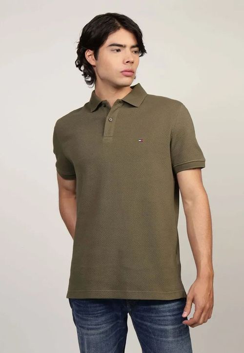 Polo Waffle Con Logo Regular Fit