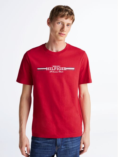 Polera Hilfiger Chest Stripe Logo