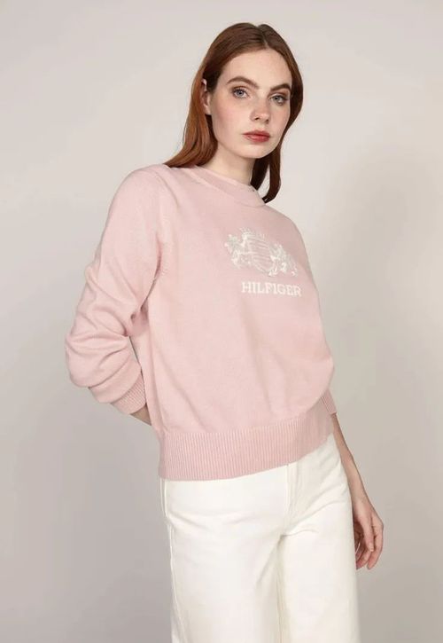 Sweater C-Neck Con Logo