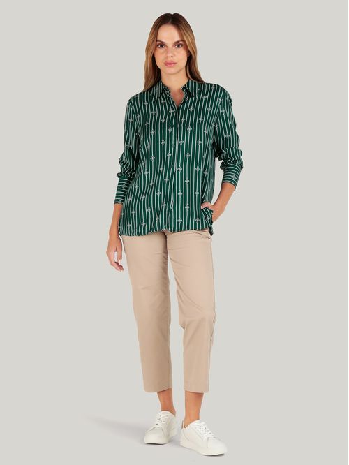Camisa Fluid De Viscosa A Rayas