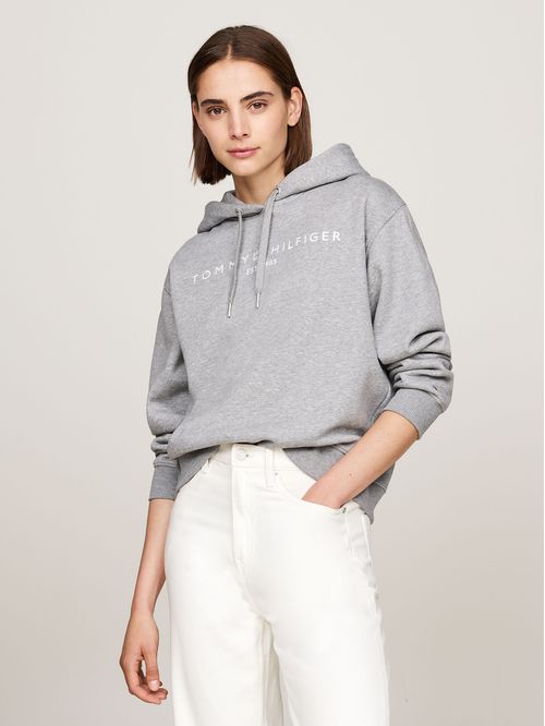 Polerón Hoodie Con Logo Bordado
