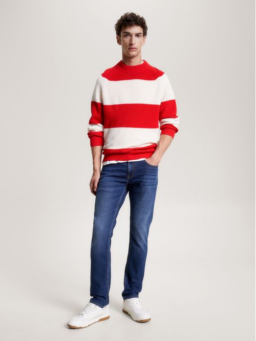 Jeans Denton Straight Con Efecto Desteñido
