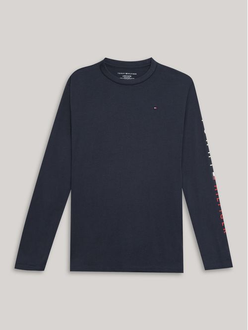 Polera De Niño Solid Con Logo Script