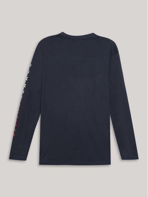 Polera De Niño Solid Con Logo Script