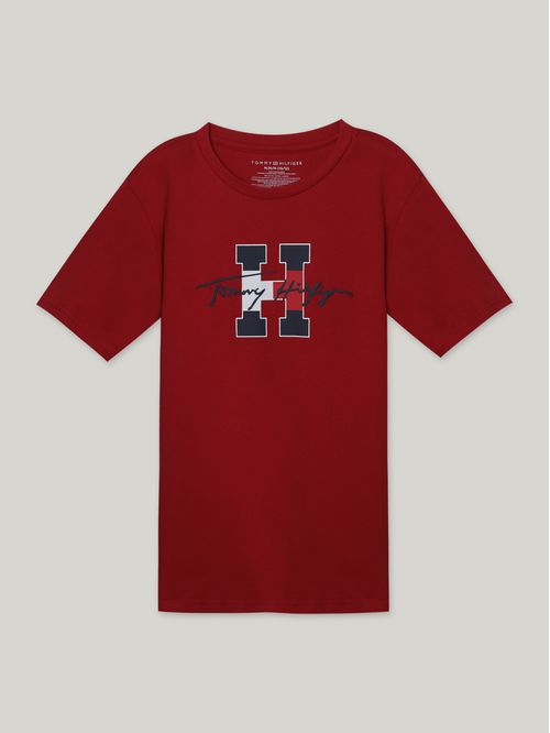 Polera De Niño Script Con Logo