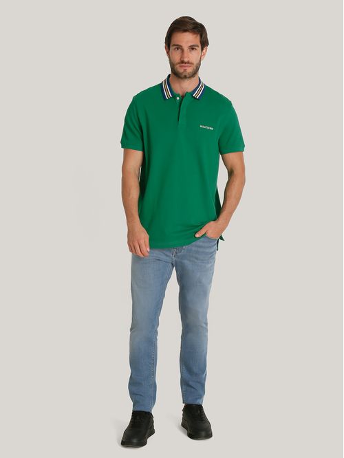 Polo Con Cuello A Contraste Regular Fit