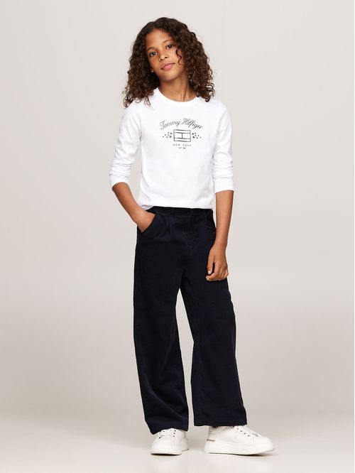Polera De Niña Con Logo Gráfico