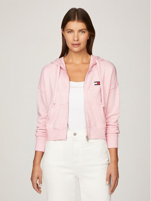Polerón Hoodie Cropped Con Cierre