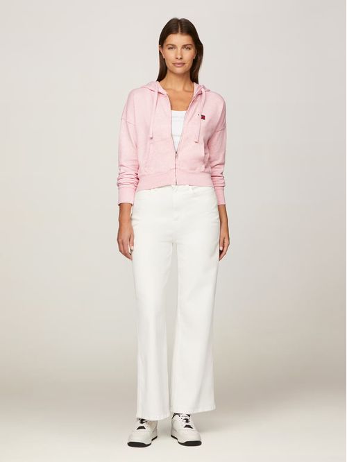 Polerón Hoodie Cropped Con Cierre