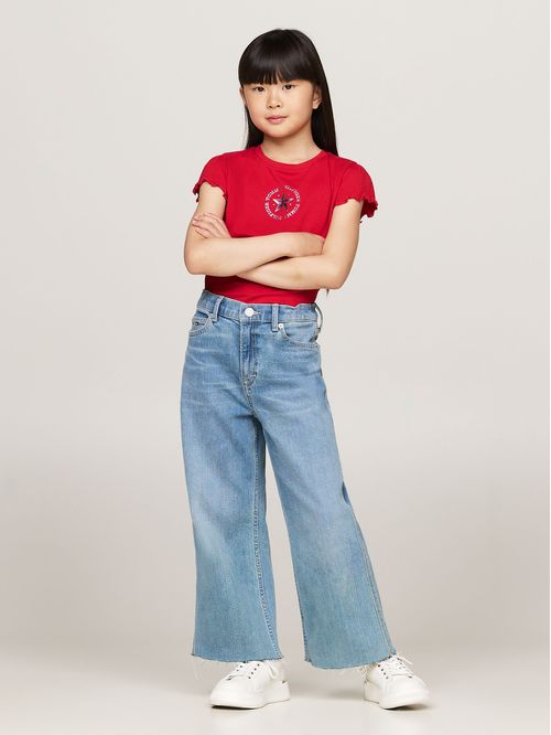 Polera De Niña Con Logo Metálico