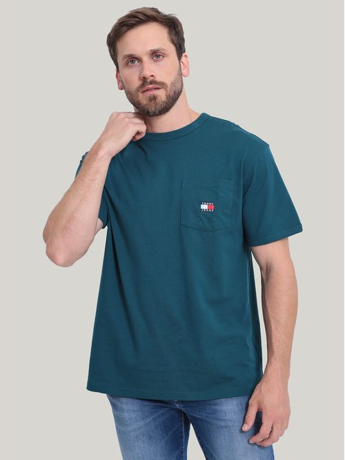 Polera De Corte Regular Con Bolsillo