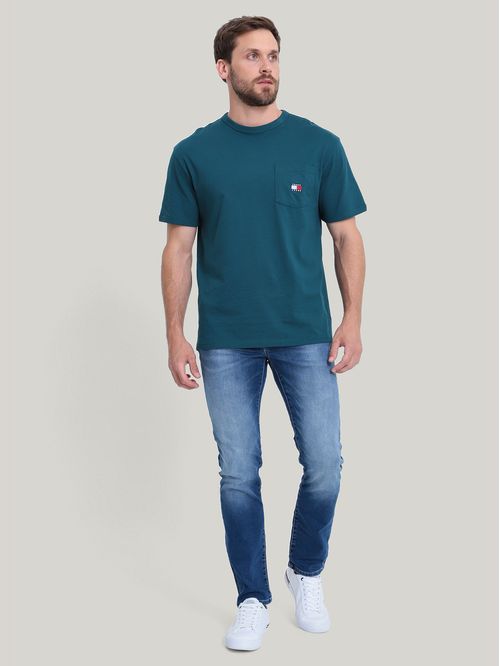 Polera De Corte Regular Con Bolsillo