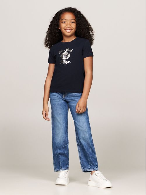 Polera Con Logo Metalizado