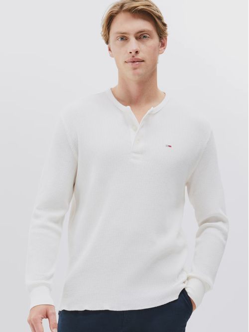 Polera De Cuello Henley Regular Fit