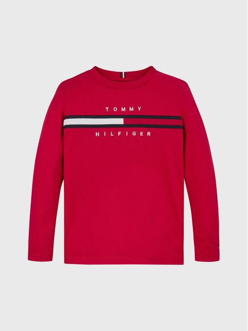 Polera De Niño Flag Rib Insert