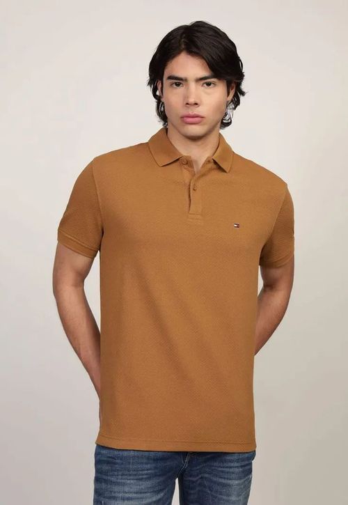 Polo Waffle Con Logo Regular Fit