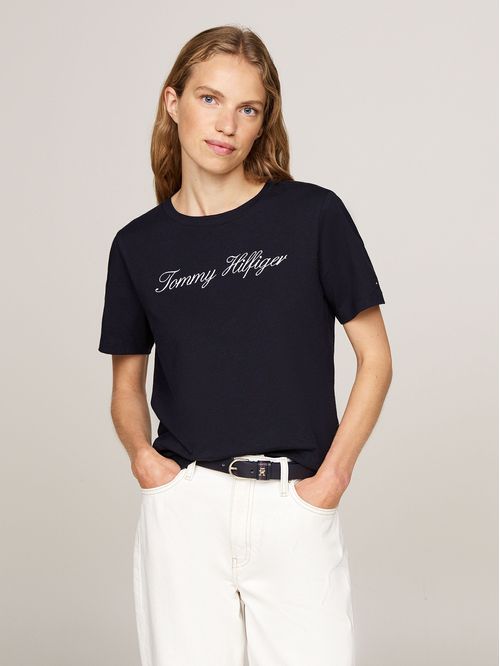 Polera Con Logo Script Regular Fit