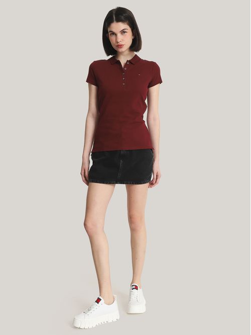 Polo Solid Slim Fit Con 5 Botones