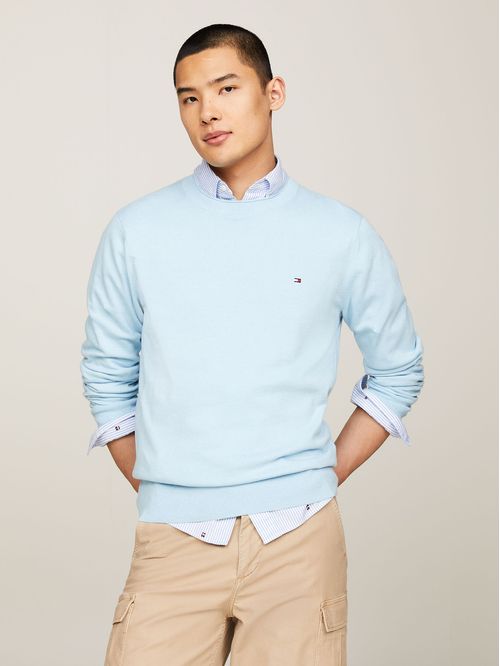 Sweater De Punto Mouliné C-Neck