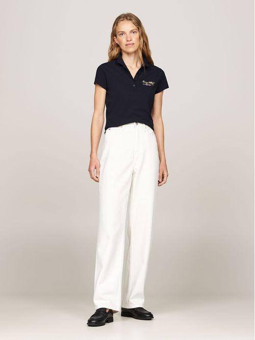 Polo Logo Script Slim Fit