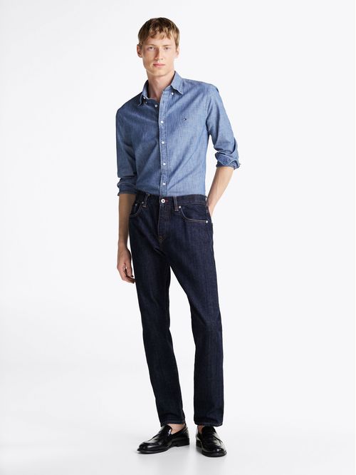 Camisa Chambray Solid Regular Fit