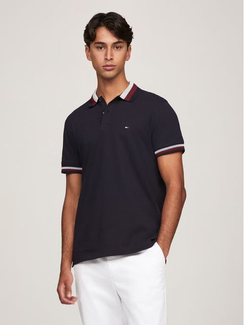 Polo Two Tone Con Logo Regular Fit