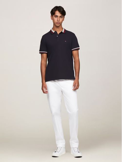 Polo Two Tone Con Logo Regular Fit